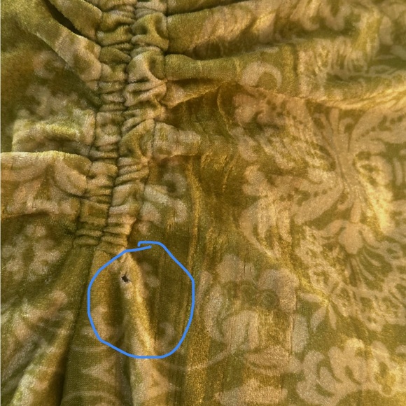 Urban Outfitters Lime Green Velvet Flare Wide Leg Pants - Picture 5 of 8